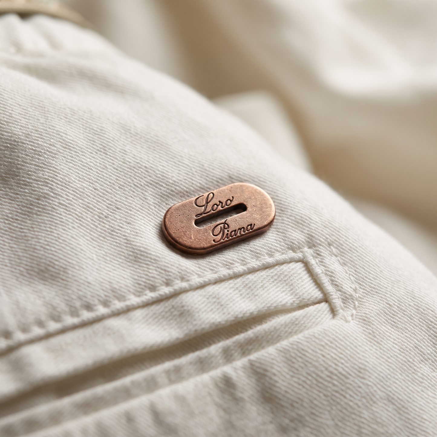 LORO PIANA LINEN PANTS WHITE